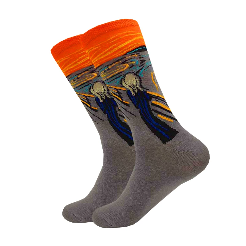 Носки женские и мужские с рисунком эпохи Возрождения милые повседневные принтом