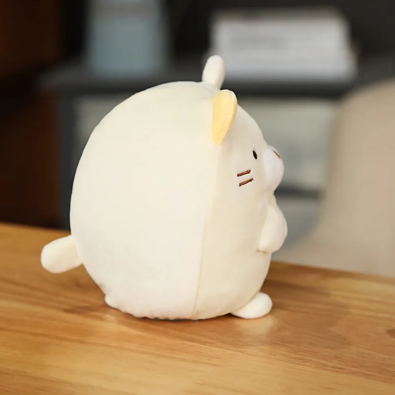 Игрушка плюшевая электрическая в уголках 18 см светящаяся кошка жареный дельфин