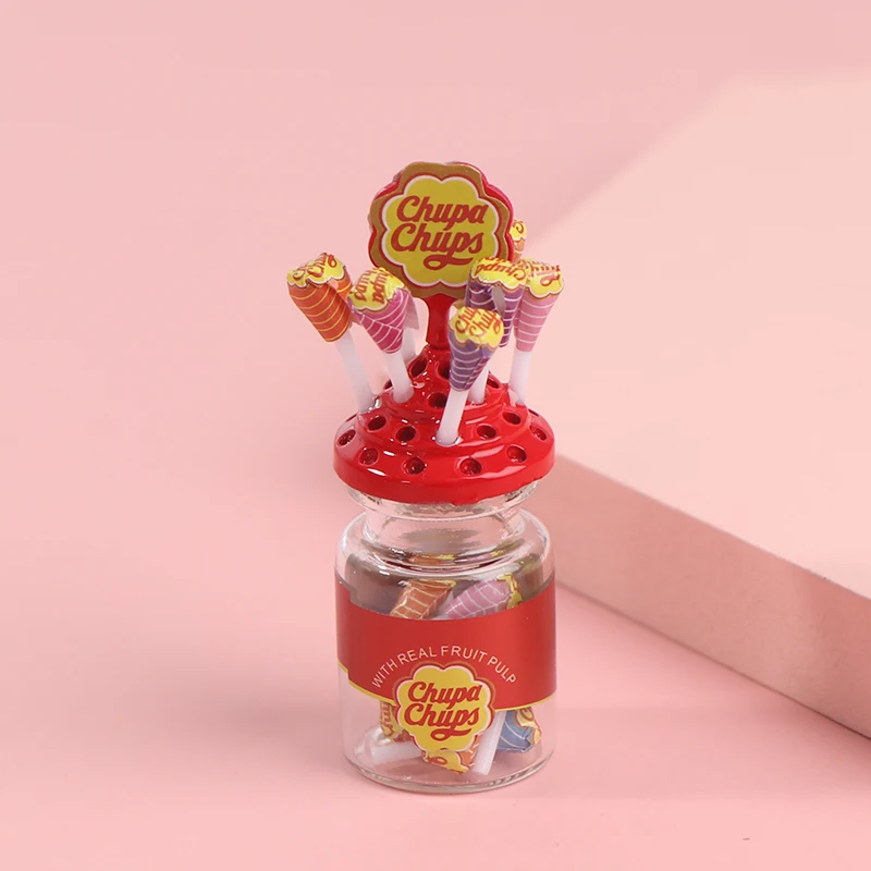 

1Set Miniature Lollipops With Case Candy For Doll House Furniture Toys Accessories