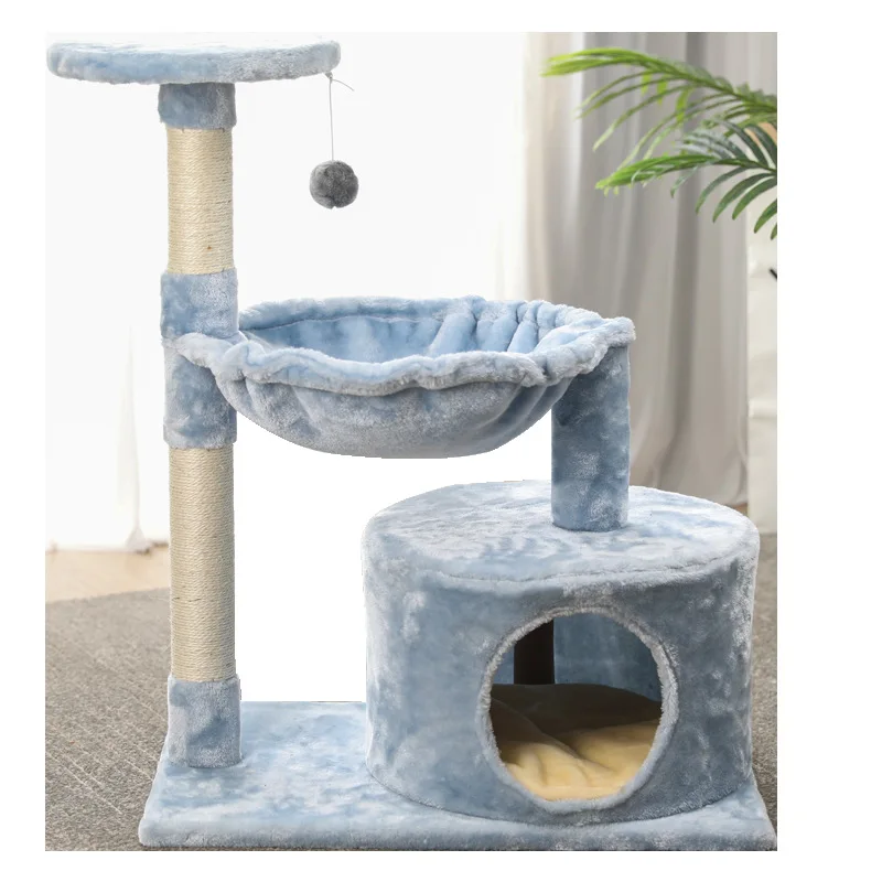 Подъемная рама для кошек Sisal Маленькая деревянная подставка из цельного дерева