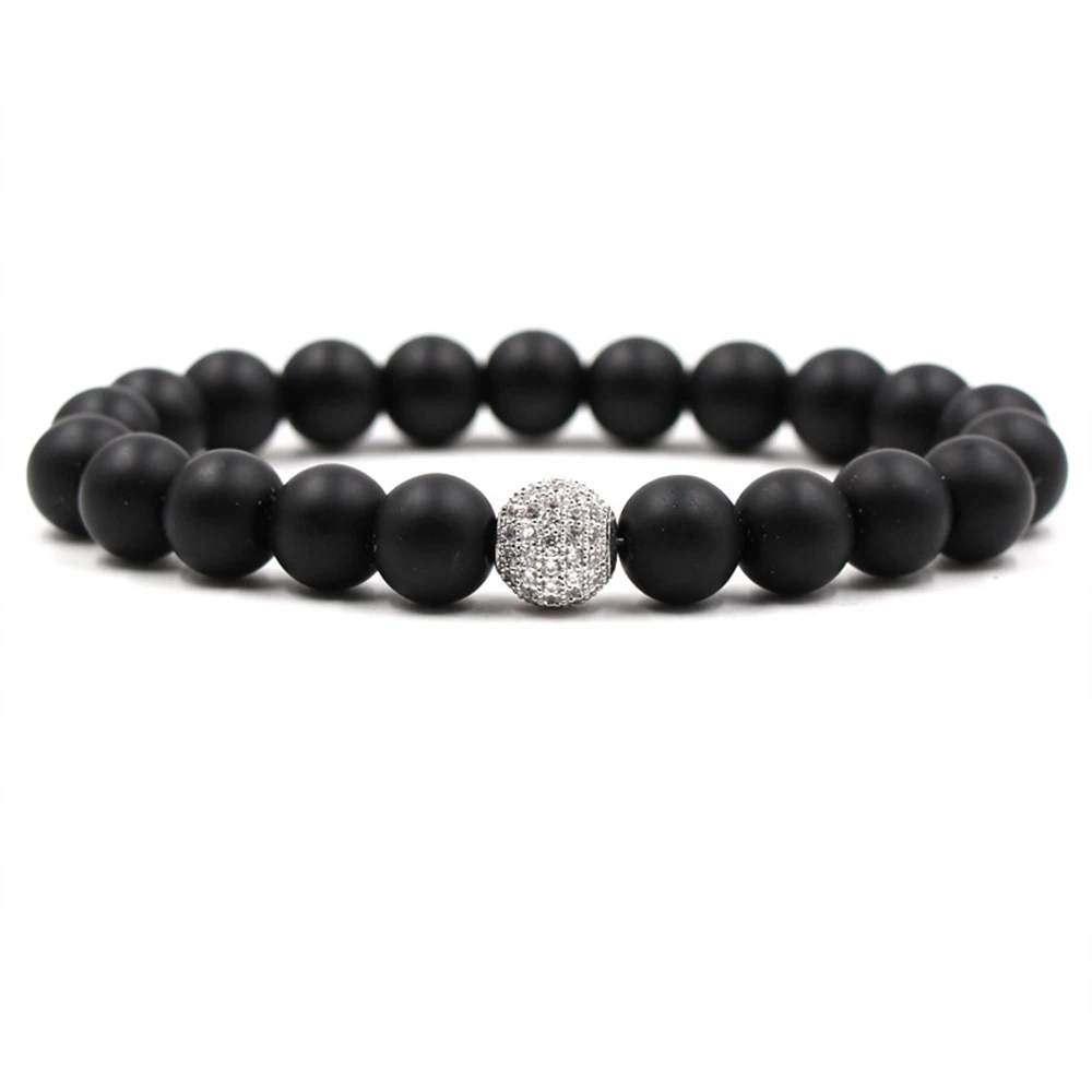 Горячая Распродажа парные стеклянные бусины микро циркониевые браслеты для