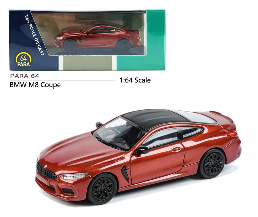 Новые модели PARRA64 масштаб 1/64 BMWW M8 Coupe литой Сплав игрушечные автомобили 3 дюйма 7 см