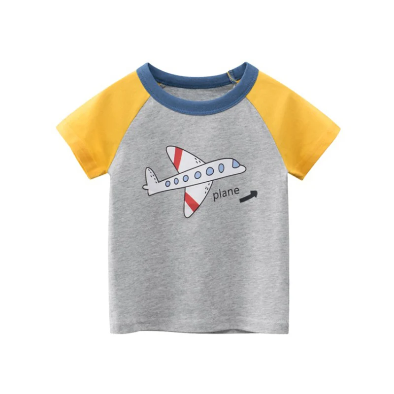 

Summer Girls Tops Cotton Cartoon Super Wings Short Sleeve T-Shirt Mini Planes Clothes Baby Boys Tshirts Enfant Kids Tees 2-8T