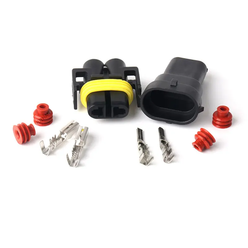 Delphi 2 Pin H8 H11 Male Female Socket Plug Adapter for Car Foglight Connector Cable HeadLight Bulb Lamp Wiring Harness | Обустройство