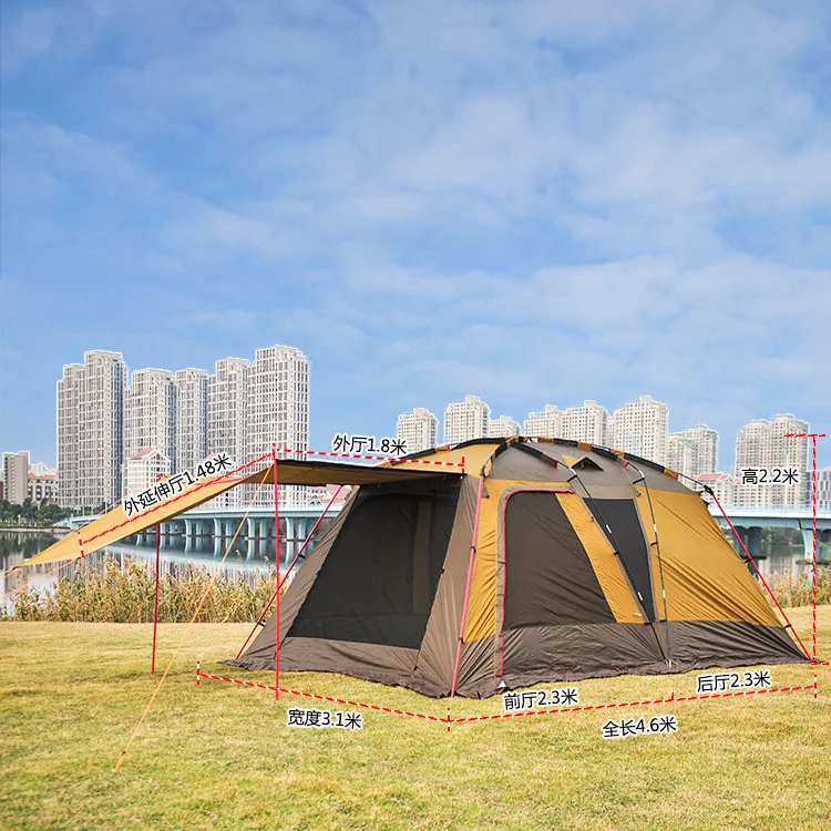 Открытый палатки 3 4 человек палатка с одной для спальни двухслойные