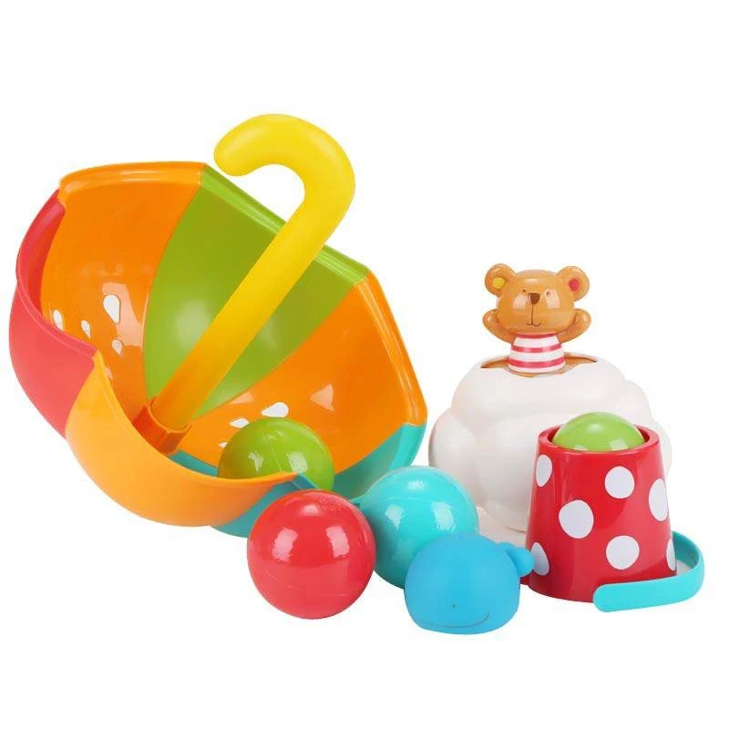 

Hape Детские Игрушки для ванны игрушки для воды для детей красочный зонтик набор на бассейн