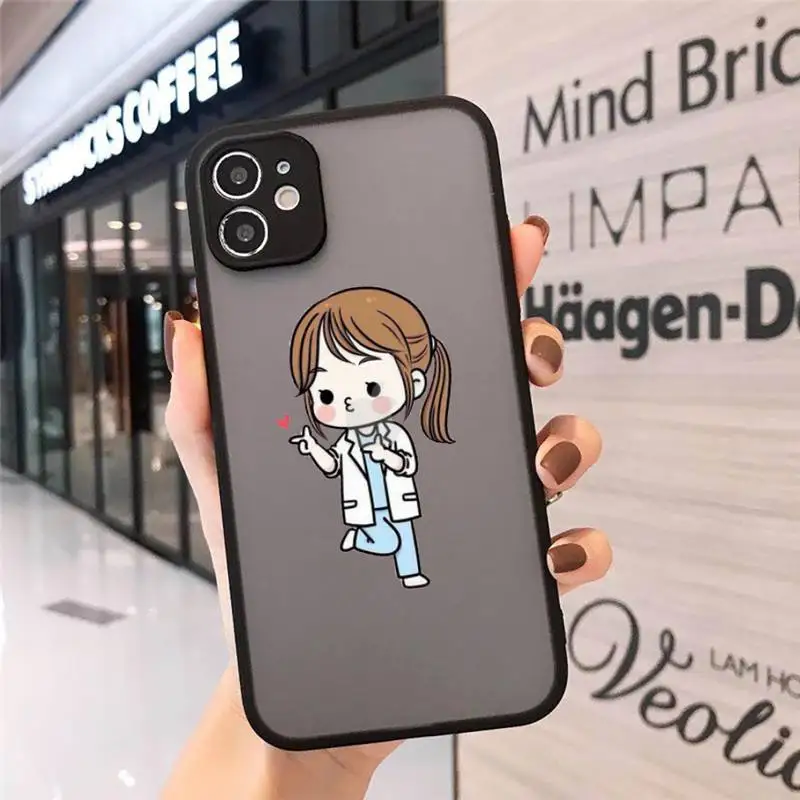 

Medicine Doctor Nurse Phone Case For iphone 12 11 8 7 plus mini x xs xr pro max matte transparent cover