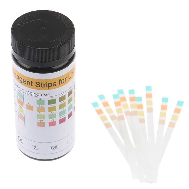 

100 Strips URS-4K Glucose pH Protein Ketone Urine Test Paper Strips Urinary Test