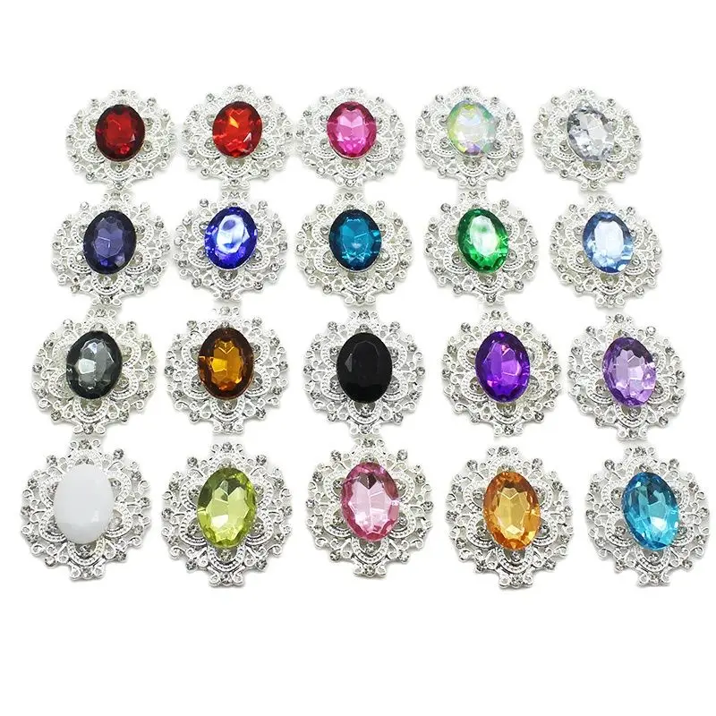 

10 шт., плоские аксессуары для бижутерии, 28 х32 мм