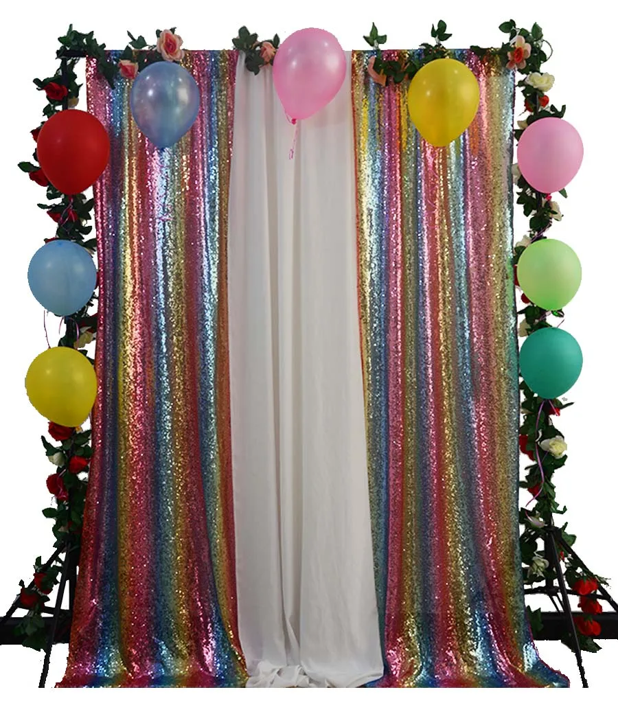 4x8ft Радуга фото фон Прохладный блесток ткань фотографии фонов шторы 96 Inches-M1031 |