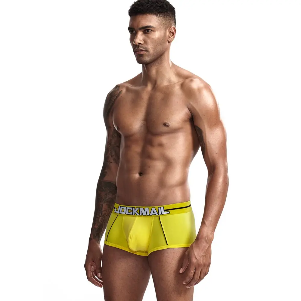 JOCKMAIL боксер для мужчин Новое модное мужское белье сексуальные мужские боксеры U выпуклая сепарация боксер homme подарок для мужчин cueca Gay