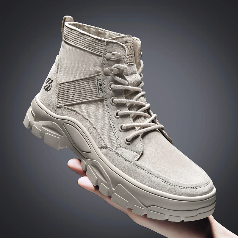 

CYYTL Mens Military Tactical Boots Outdoor Combat Leather Army Hiking Thick Shoes Trekking Sport Ankle Zapatos De Seguridad