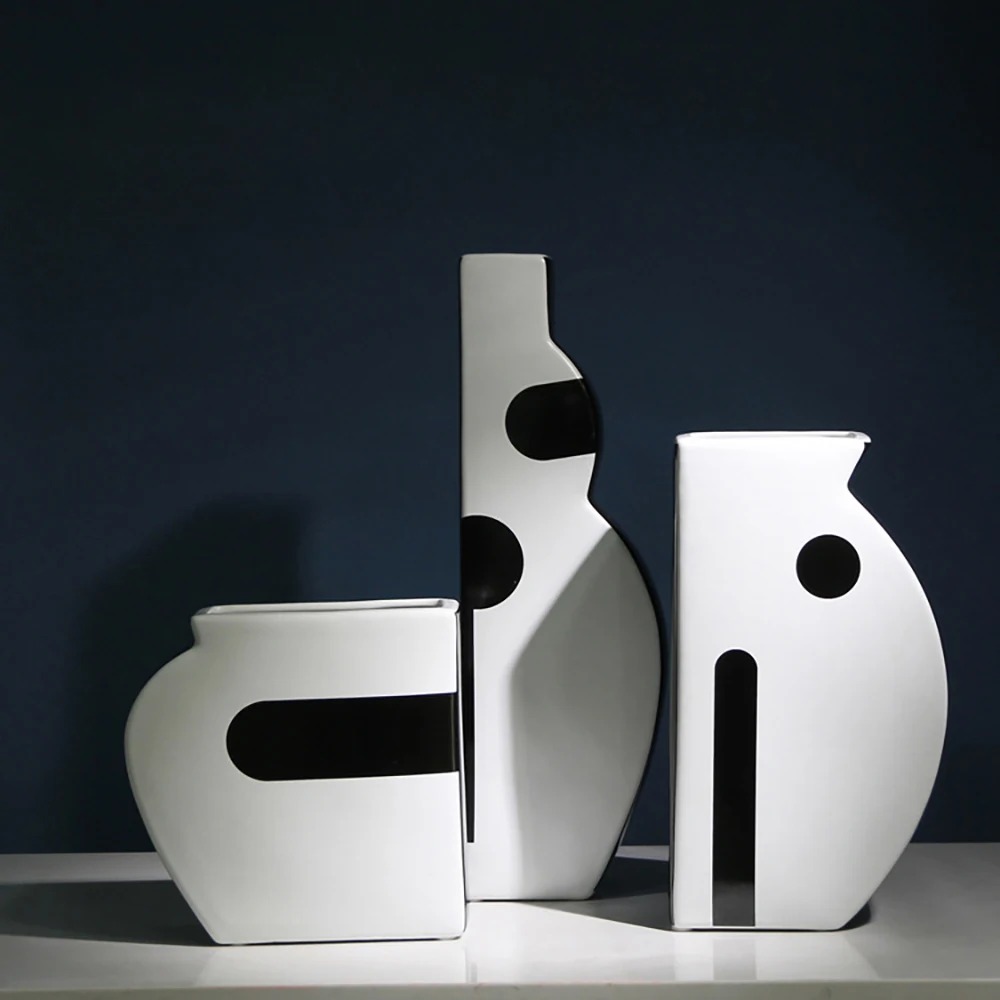 

Nordic Decoration Home Ceramic Vase modern home decor Table Decoration Living Room Vases For Decoration Household Flower Vase