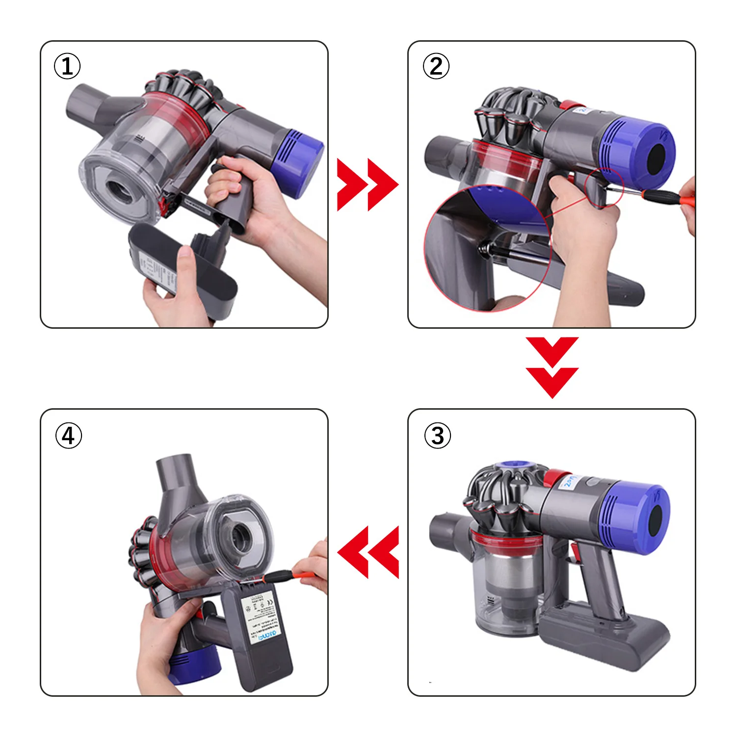 

AWANFI 21.6V 3000mAh Battery for Dyson V7 Series Vacuum Cleaner Rechargable Li-ion Battery Power Tools Battery
