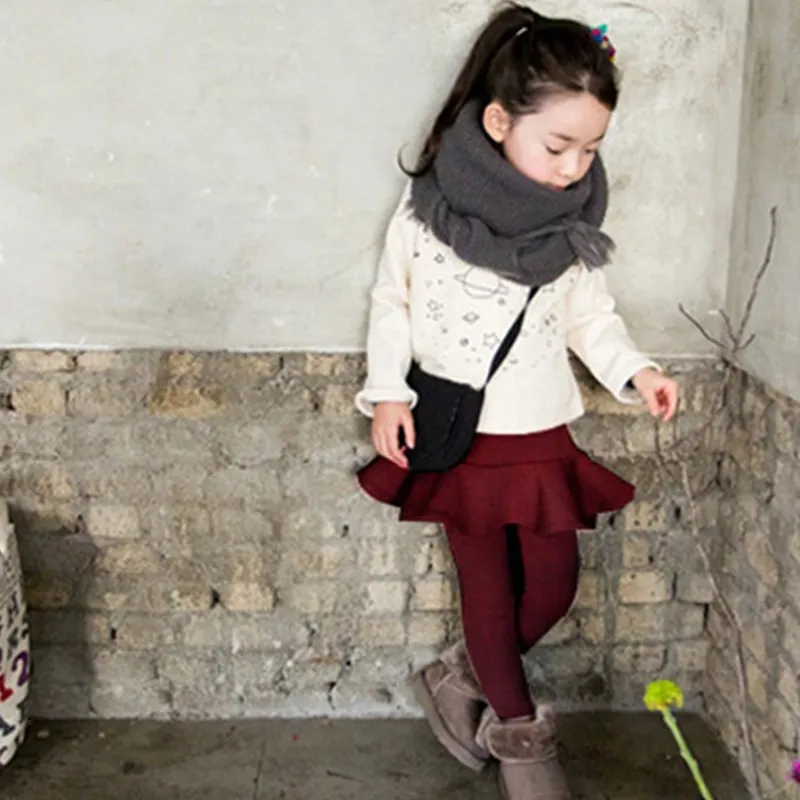 Осенние хлопковые детские штаны леггинсы для малышей зимние Утепленные девочек