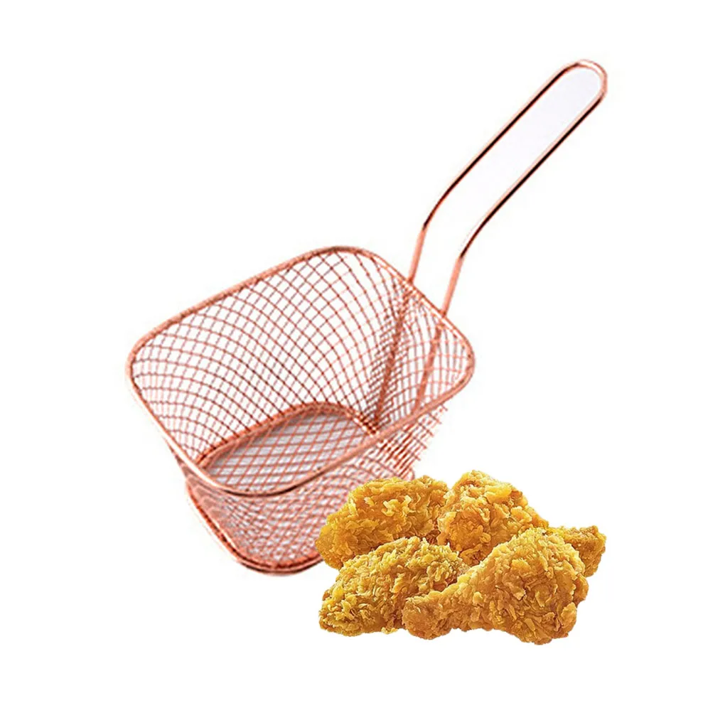 Квадратная корзина для жарки из нержавеющей стали сетка кухонная готовки шеф