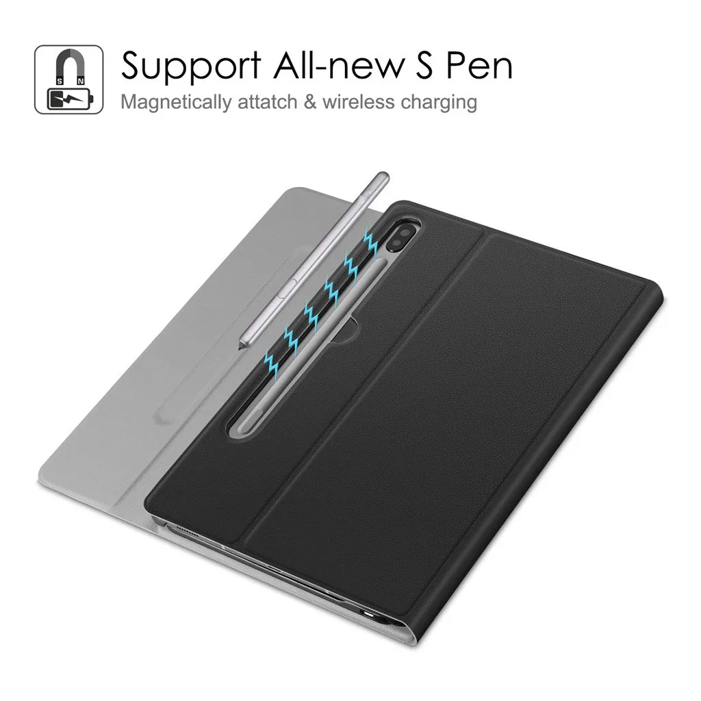 30 # Bluetooth клавиатура для Samsung Galaxy Tab S6 10 5 дюйма 2019 SM T860/T865 тонкий Чехол подставка и