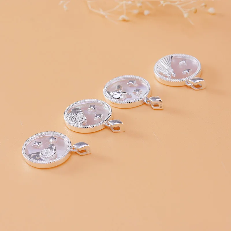 Leouerry Женские Подвески со знаком зодиака из стерлингового серебра 925 пробы с 12