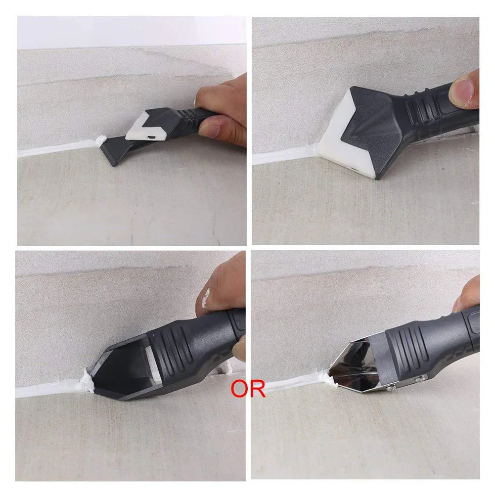 

Sealant Remover Tool Kit Scraper Caulking Mould Removal 3 in 1 Portable for Home ADW889