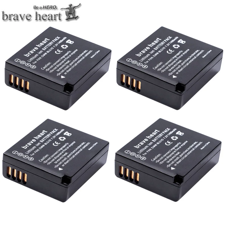 4battery DMW-BLG10 ДМВ BLG10 BLE9E BLE9 DMW-BLE9 BPDC15 Батарея для цифрового фотоаппарата Panasonic LUMIX GF5 GF6 GX7 LX100 GX80 GX85 Аксессуары для фотоаппаратов - Цвет: 4battery