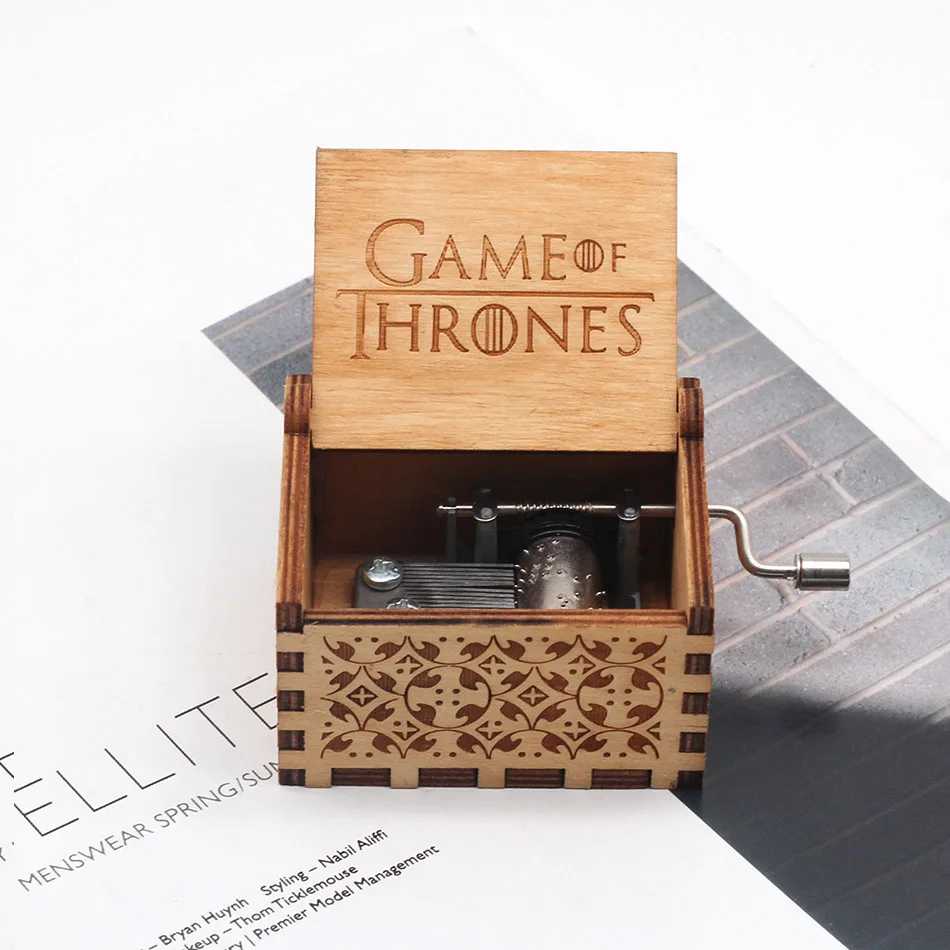 Game of Thrones Новинка, музыкальная шкатулка Sailor Moonwood, Celda, Звездные войны, Королевский трон, игра в небо, замок, королевская игровая тема, Рождественский подарок - Цвет: Game of Thrones