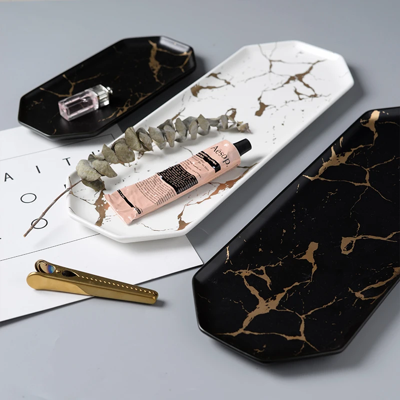 Роскошный светильник из Северной Европы золотая линия Мраморная керамическая