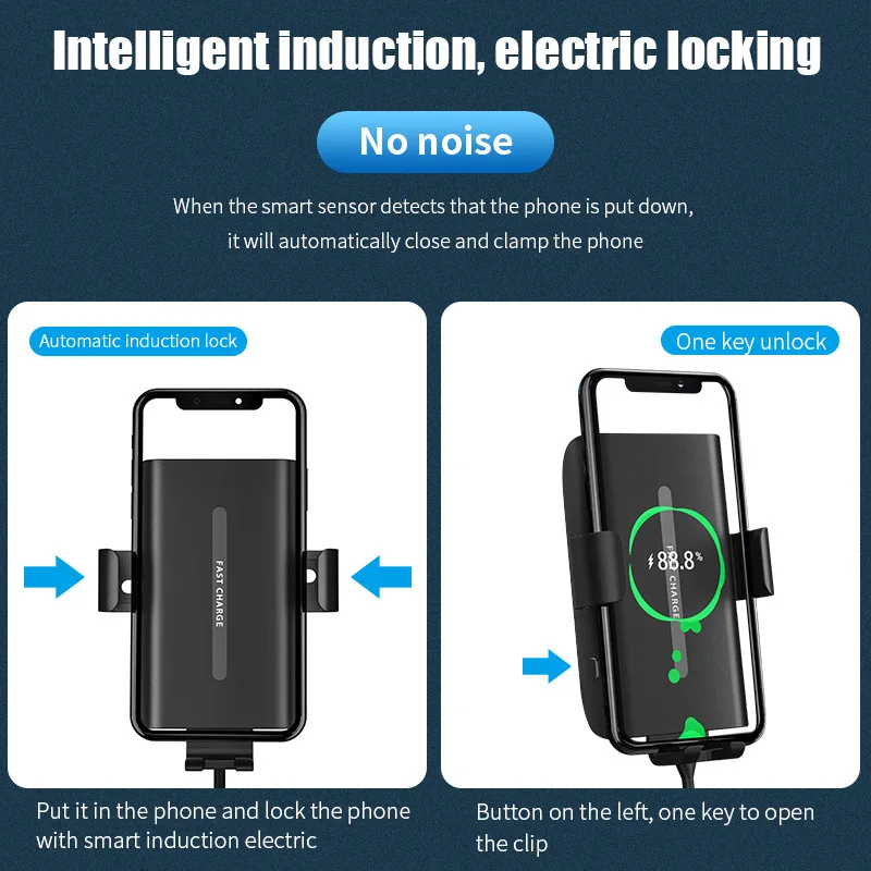 new e31 car wireless charger 20w fast charging mobile phone holder for iphone 131211 huawei mate 2030 samsung s89 xiaomi 10 free global shipping