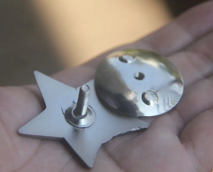 Подарочная металлическая брошь для косплея на Хэллоуин красная звезда