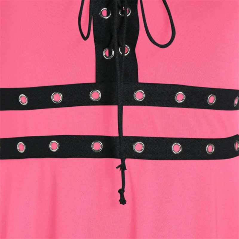 

Women's Gothic Punk Sleeveless Strap Sling Dress Elegant Strap Backless Sexy Party Strapless Strapless Dress
