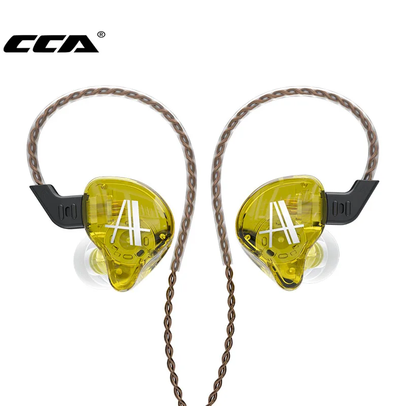 

CCA CA2 Earphones One Dynamic HIFI Bass Earbuds In Ear Monitor Headphones Sport Noise Cancelling Headse For KZ EDX ZSN PRO ZS10