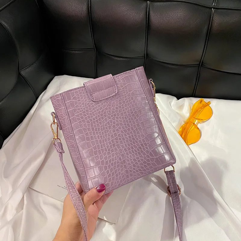 2020 модная женская сумочка с крокодиловым узором кожаные дамские сумочки