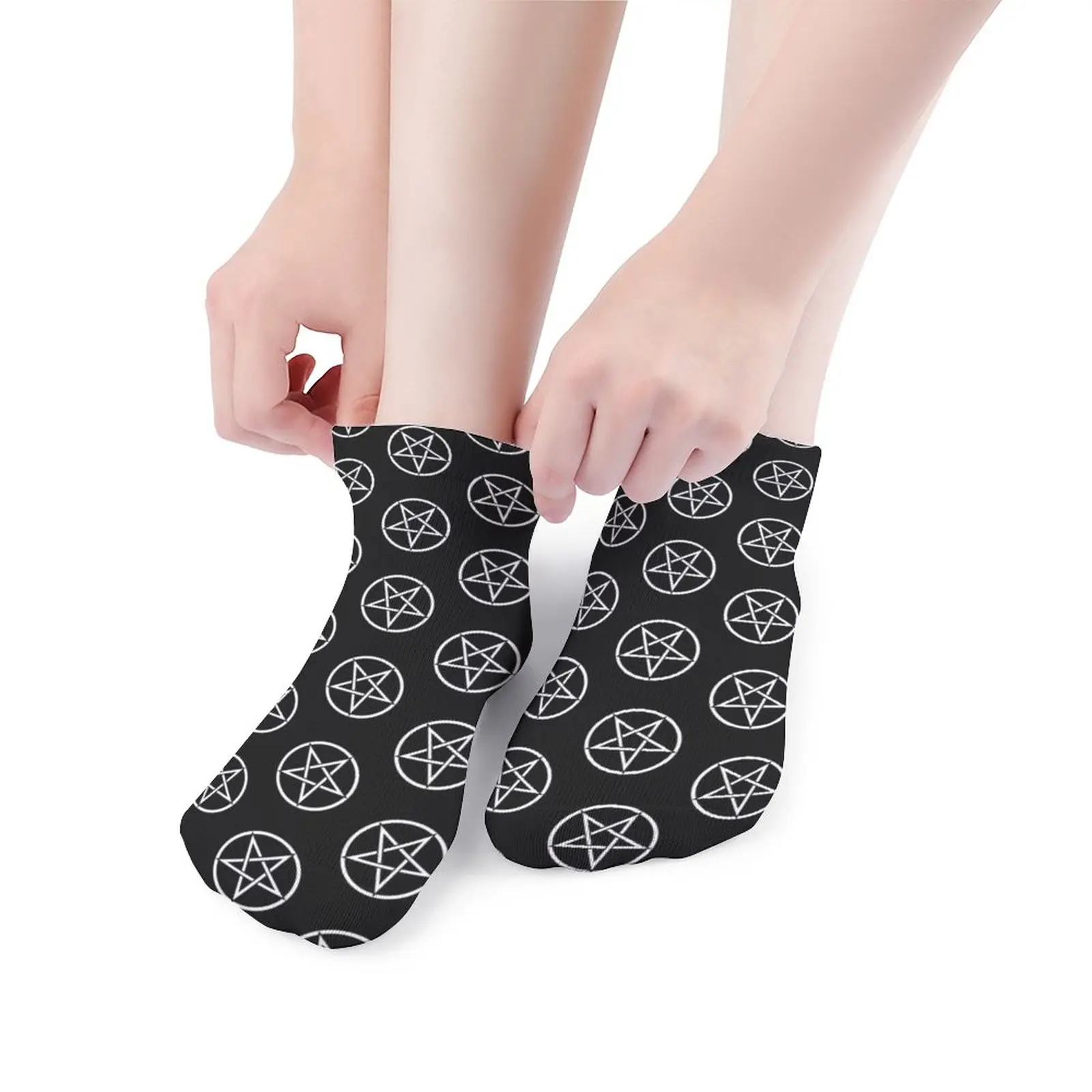

Baphomet Socks Large Chemical Fiber Design Socks Workout Anti Sweat Urban Couple Socks