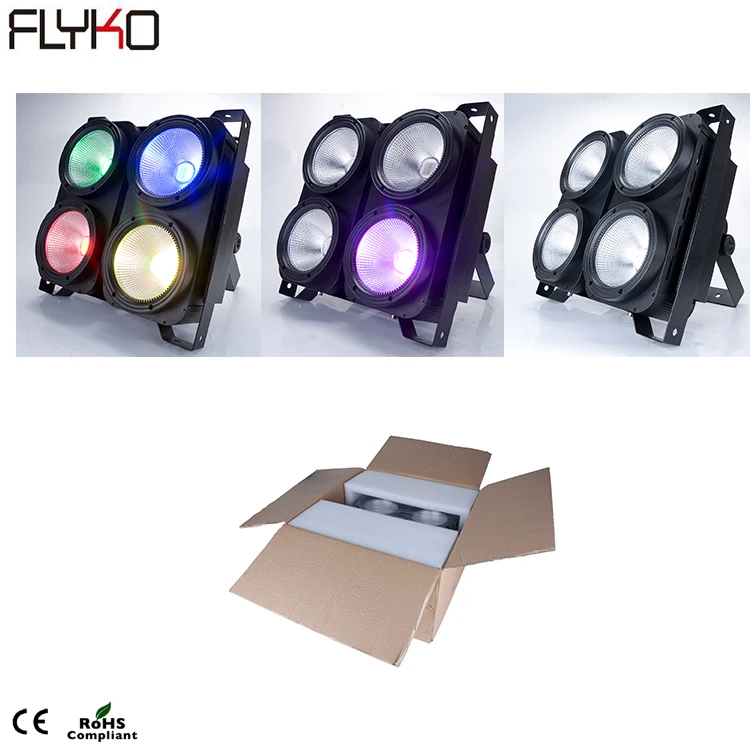 Заводская цена светодиодный светильник RGB 4*100 Вт 3 в 1 (RGB) COB аудитория