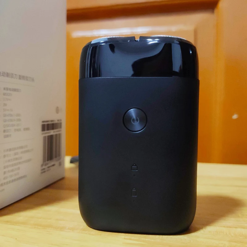 Xiaomi Mijia, мужская электробритва, портативная, 2 лезвия, электронный триммер для бороды, USB Перезаряжаемый, умный станок для бритья бороды