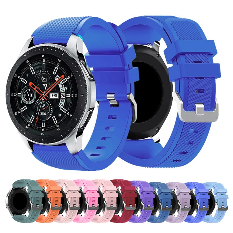 

Ремешок спортивный для Samsung Gear S3 Frontier/Classic active 2 Huawei Watch 2, модный браслет для Samsung Galaxy Watch 46 мм 42 мм, 22 мм
