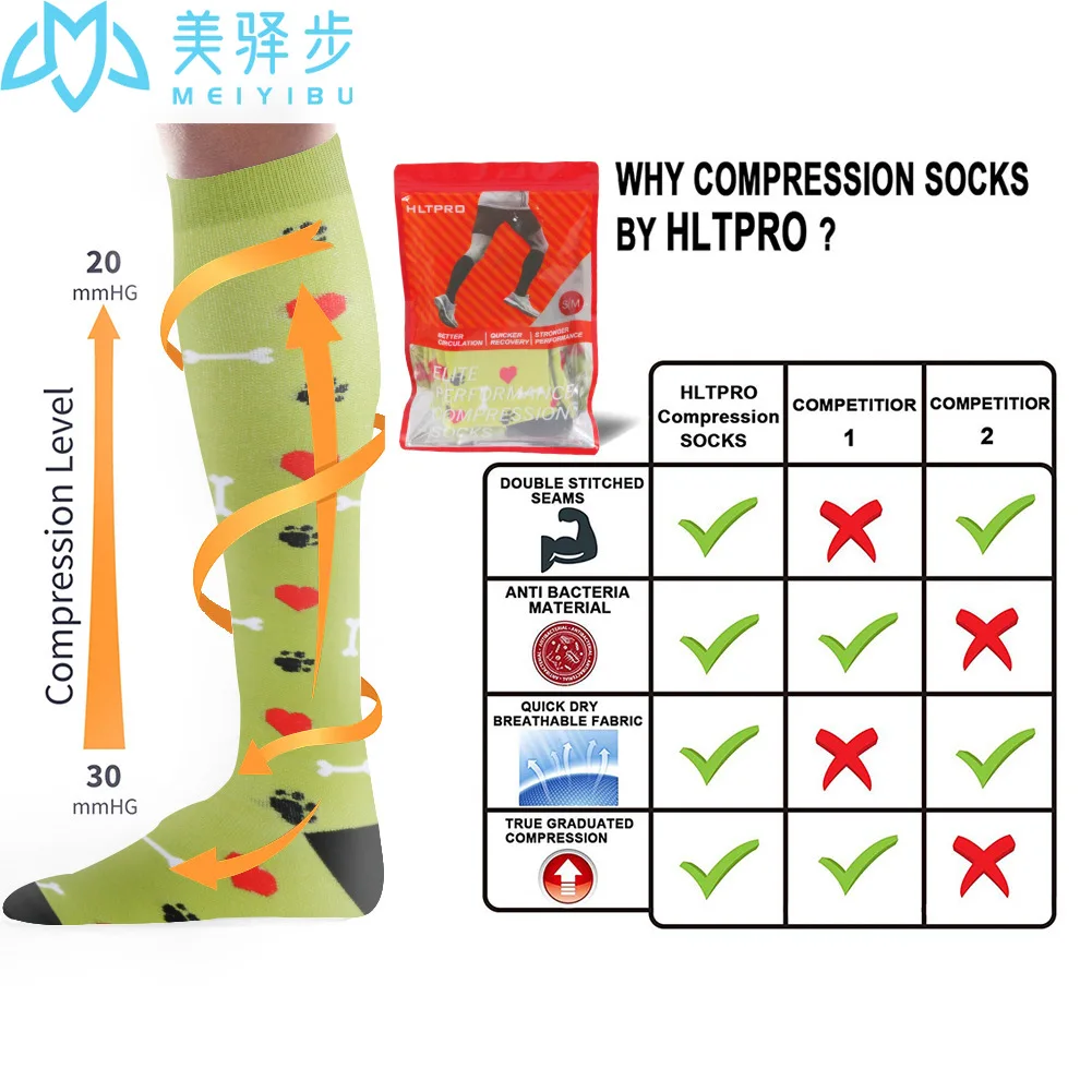 6 PAIRS Per Set Pressure Socks Sports Compression Socks Sports Elastic Socks Stockings Drop Shipping Welcome