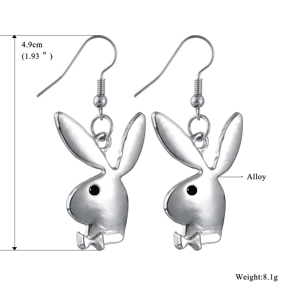 

Originality Statement Minimalist Dangle Earring Rabbit Head Drop Earrings Fashion Minimalist Hook Earings For Women Jewelry Gift