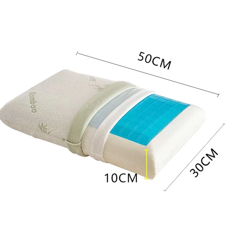 Подушка с эффектом памяти белая охлаждающая Ортопедическая подушка для шеи сна