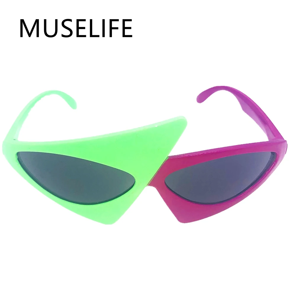 

MUSELIFE Green Red Glasses Fancy Party Festival Sunglasses Hip Hop Unique Punk Roy Purdy Funny Shades 2022 Trending Product