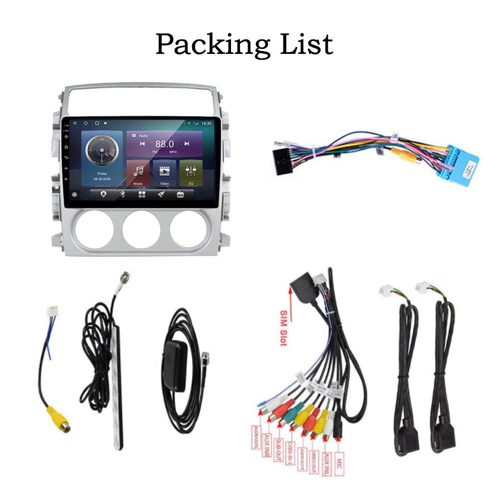 

QNavi Android 10.0 WIFI 4G Car DVD Radio Multimedia Player For Suzuki Liana 2007-2013 Steering Wheel Controls Ai Voice Controls