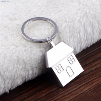 1pc key chain new creative gifts house car keyring key ring trinket car key ring mini novelty souvenir metal house