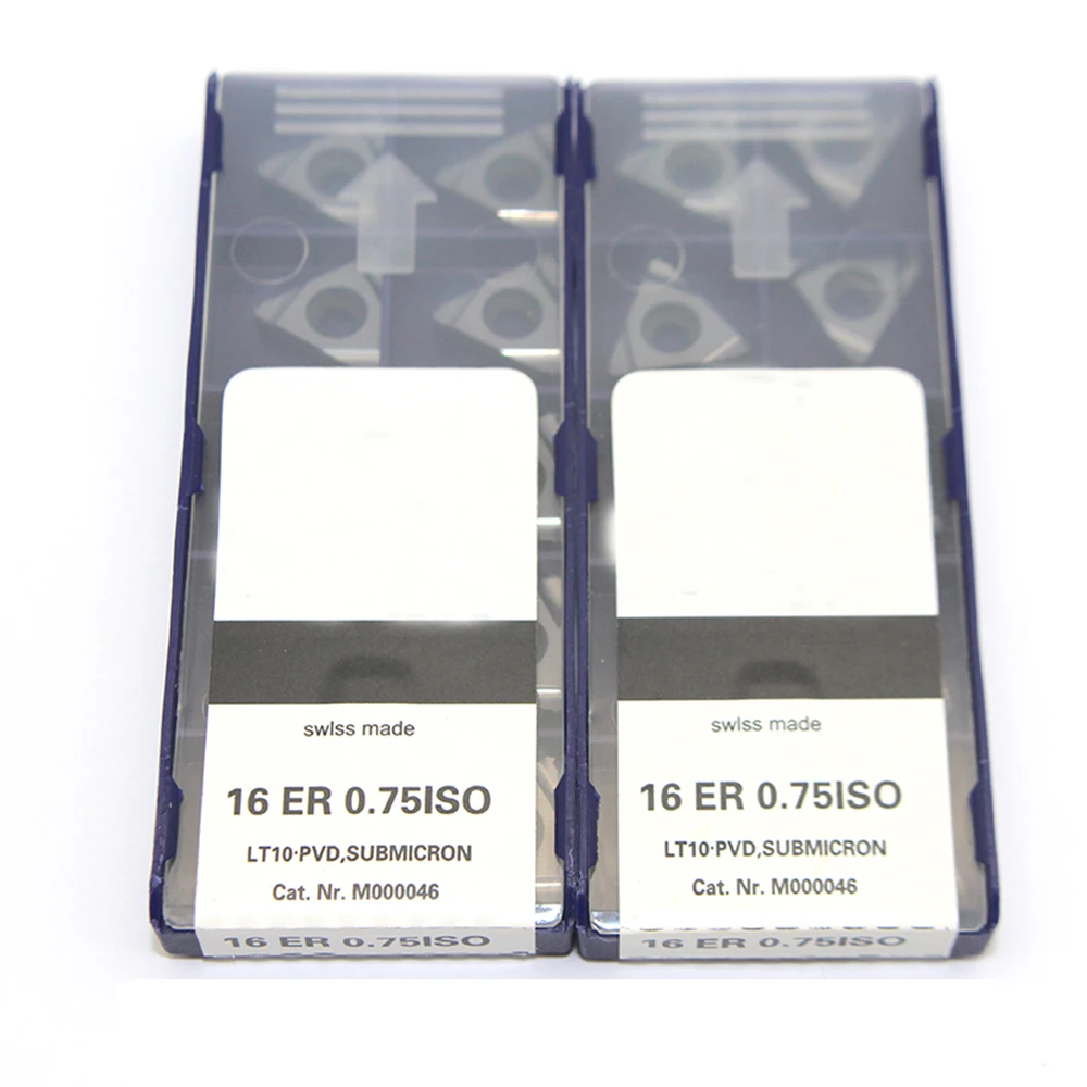 10pcs 16ER 0.75ISO Tungsten Carbide Insert Thread Turning Tool Lathe Cutter CNC Cutting | Инструменты