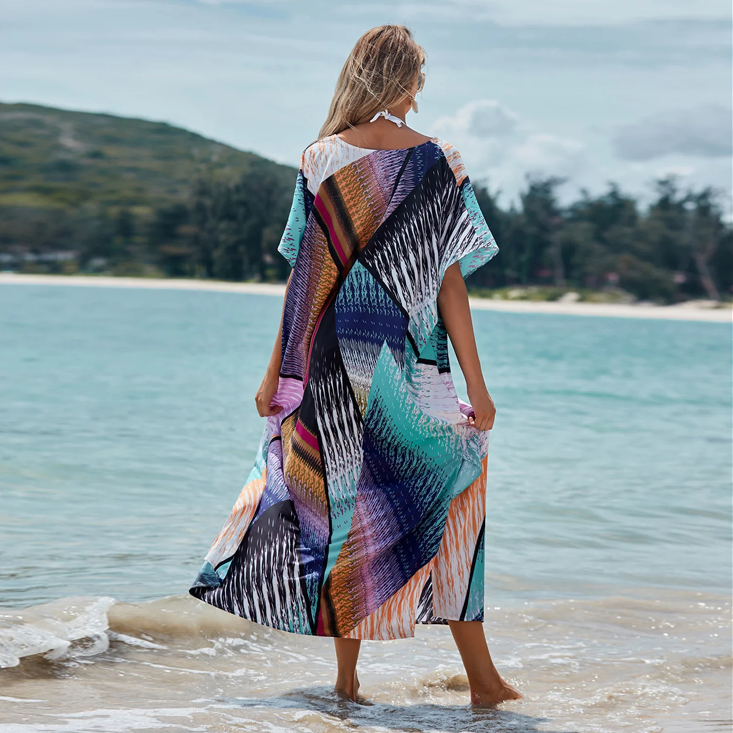 

New Beach Cover up Pareos de Playa Mujer Beach Wear Oversize Bikini Cover up Robe Plage Beach Tunic