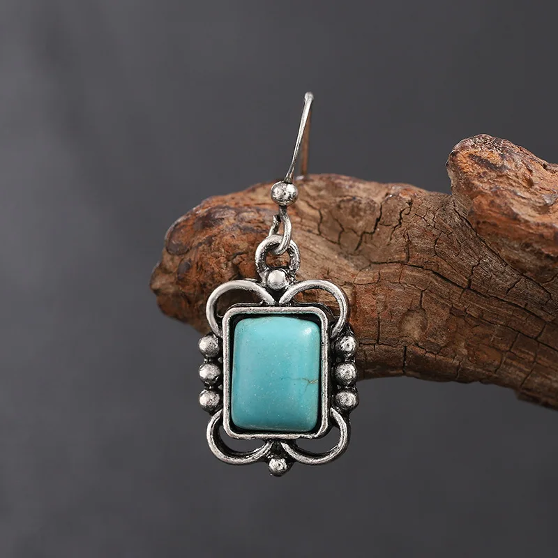 Классические корейские серьги в виде синей сосны модные женские серьги-подвески