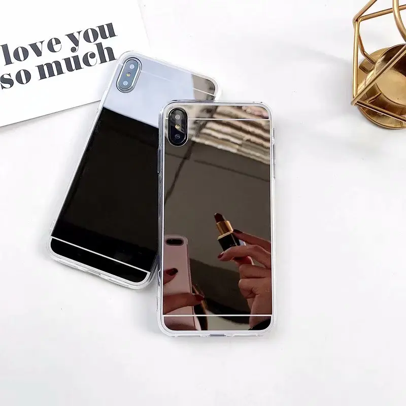 Мягкий зеркальный чехол для huawei Honor 8 8X9 10 lite 6C Pro 7C 7X 7A Y6 II Y7 Prime Y9 2018 P Smart TPU телефона s