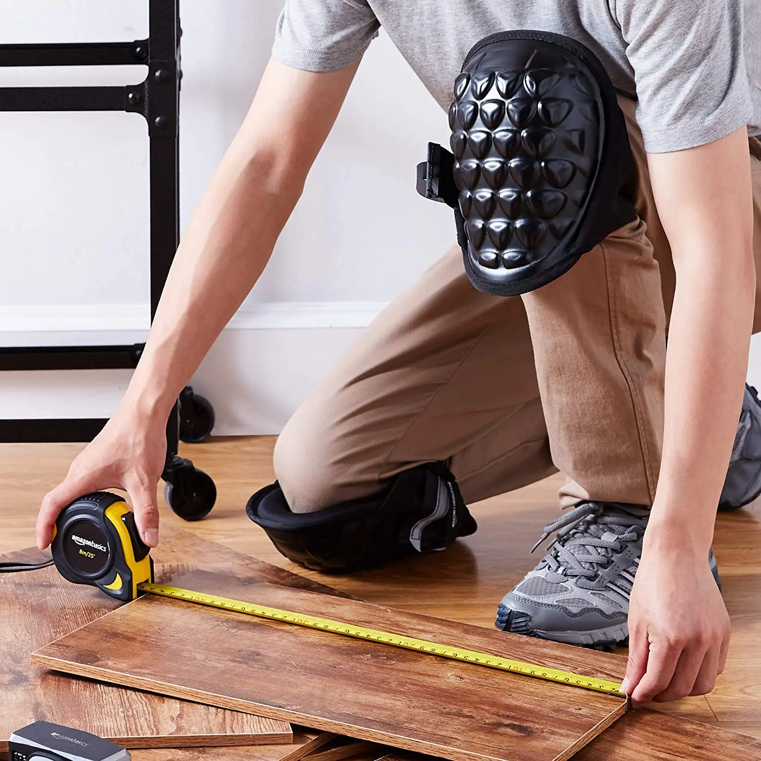 

Knee Pads for Work with Gel & EVA Foam Adjustable Straps for Construction, Gardening, Cleaning, Flooring and Garage