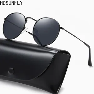Women Round HD Polarized Sunglasses for Men Women Fashion Rays Brand Designer Beach Sun Glasses Retr