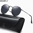 Очки солнцезащитные HD поляризационные для мужчин и женщин, модные брендовые дизайнерские пляжные солнечные очки в стиле ретро, UV400