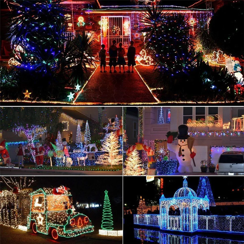 

10M/20M/30M Solar Rope Tube Lights Waterproof Outdoor Solar Lamp String Lights For Garden Holiday weddings Christmas Garland