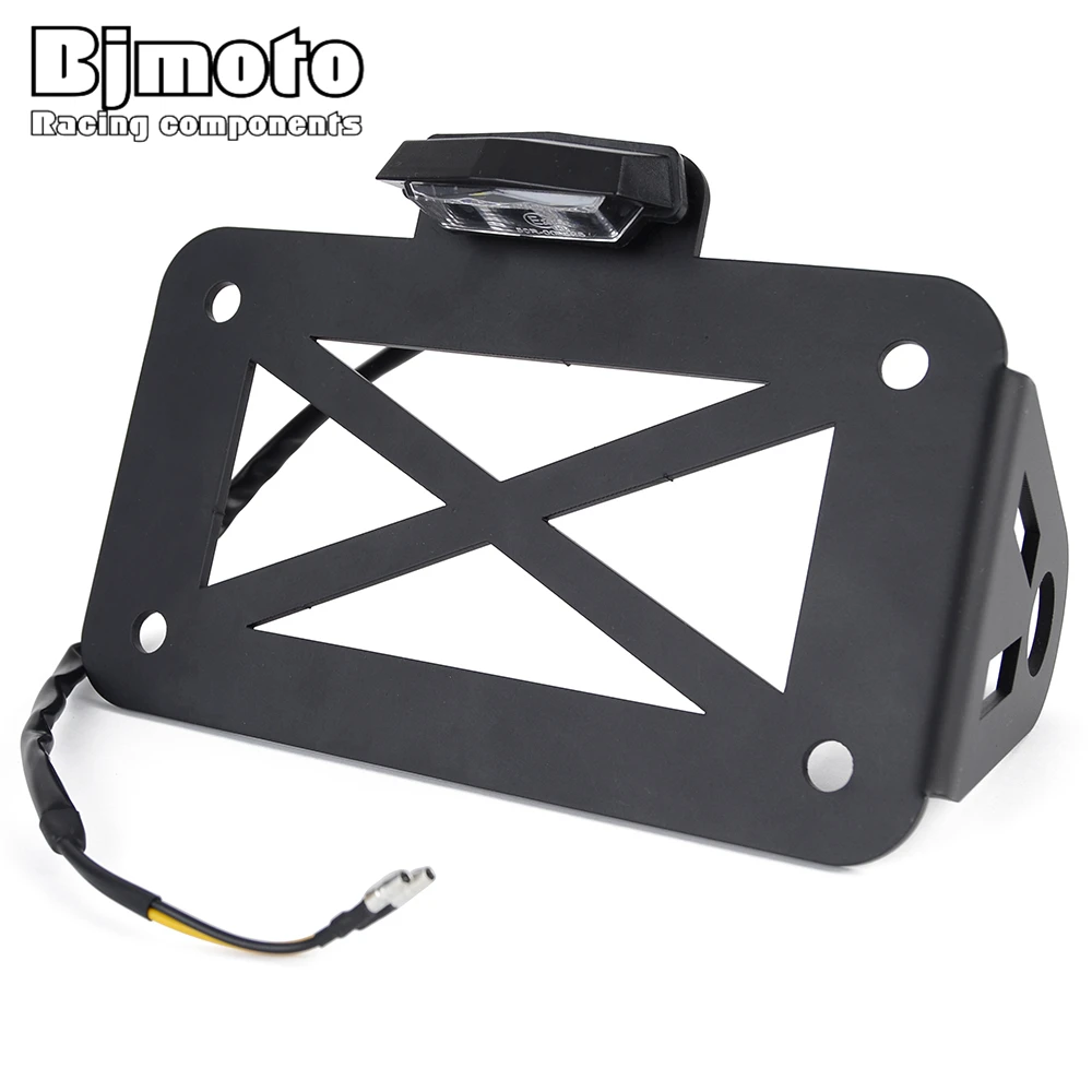 

Alex Side Mount Licence Plate Frame Taillights License Plate Lamp Universal For Harley Yamaha Honda Kawasaki Suzuki Aprilia